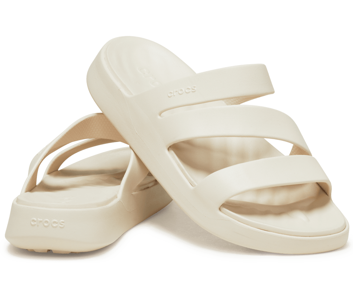 Crocs Women's Getaway Strappy, Stucco - EU 34 CROCS