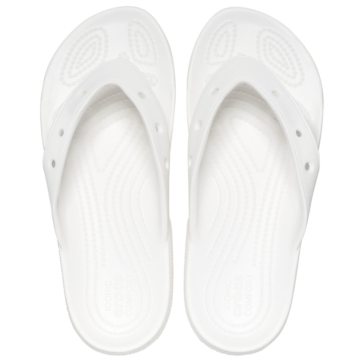 Crocs Unisex Crocs Flip, White, US M3/W5 - EU 34 CROCS