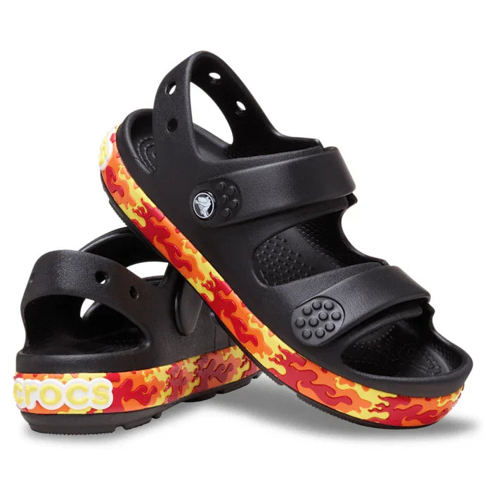 Crocs Kids Crocband Cruiser Sandal, Flames - C6 / EU 23 CROCS