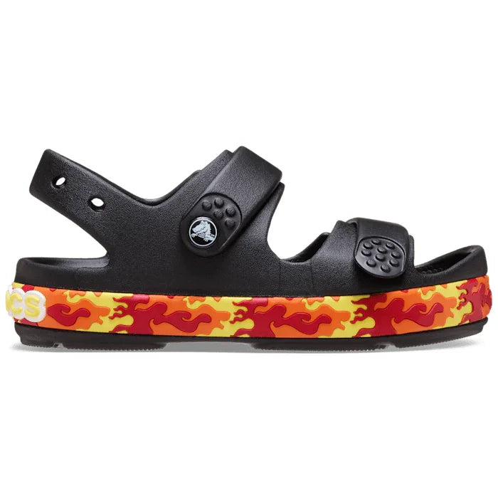Crocs Kids Crocband Cruiser Sandal, Flames - C12 / EU 29 CROCS