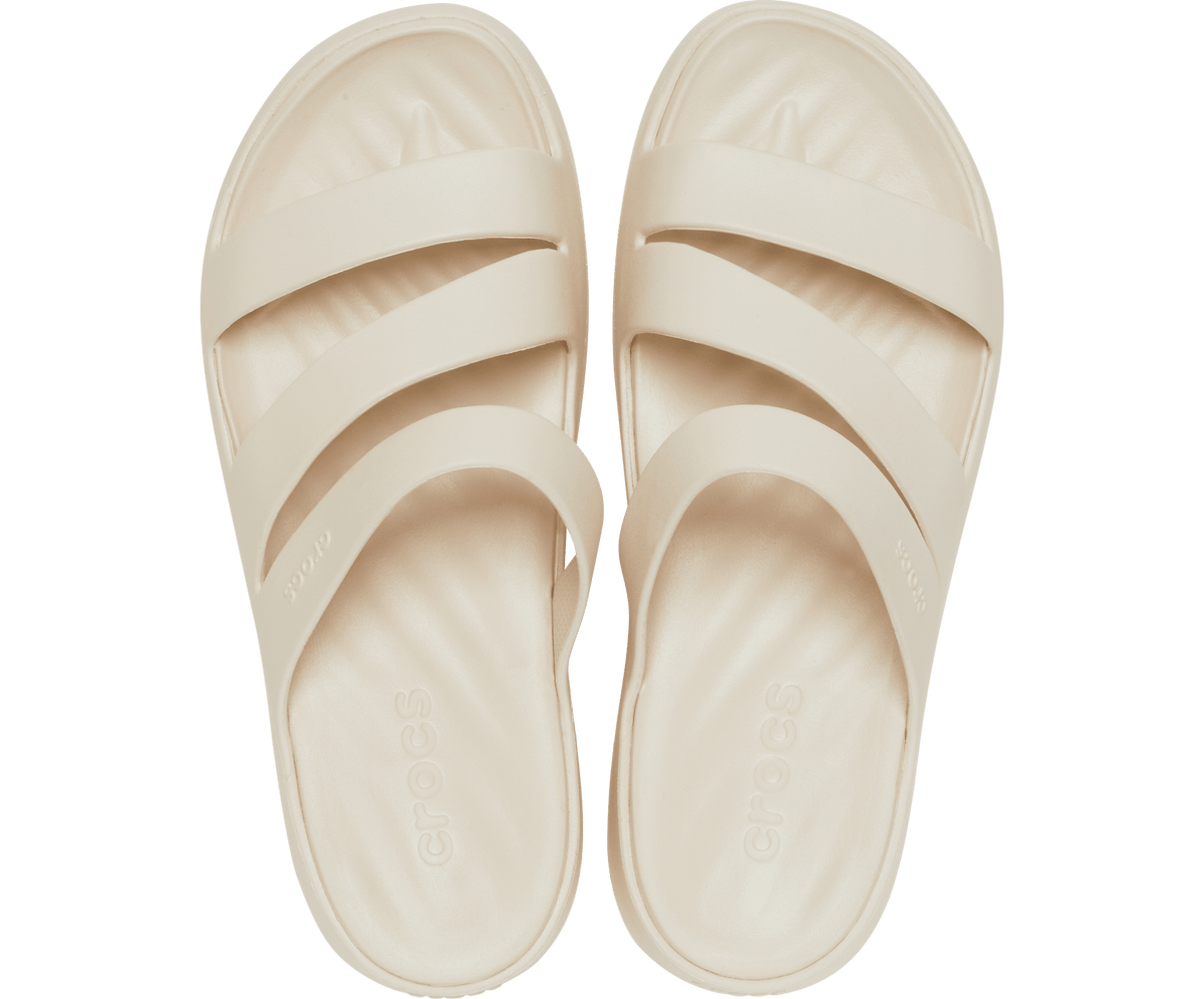 Crocs Women's Getaway Strappy, Stucco - EU 34 CROCS