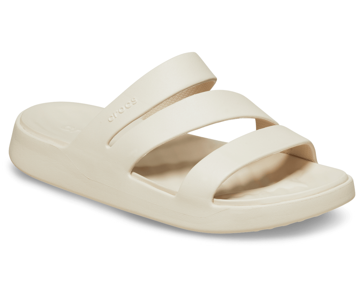 Crocs Women's Getaway Strappy, Stucco - EU 34 CROCS