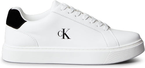 Calvin Klein Men's Classic Cupsole Sneaker, Bright White/Black - EU 41