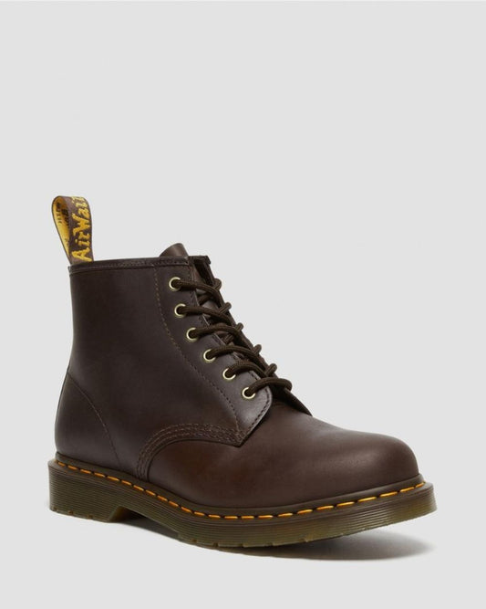 Dr. Martens 101 Crazy Horse 6-Eye Boot, Dark Brown, UK 7/US M8-W9/EU 41 DR MARTENS