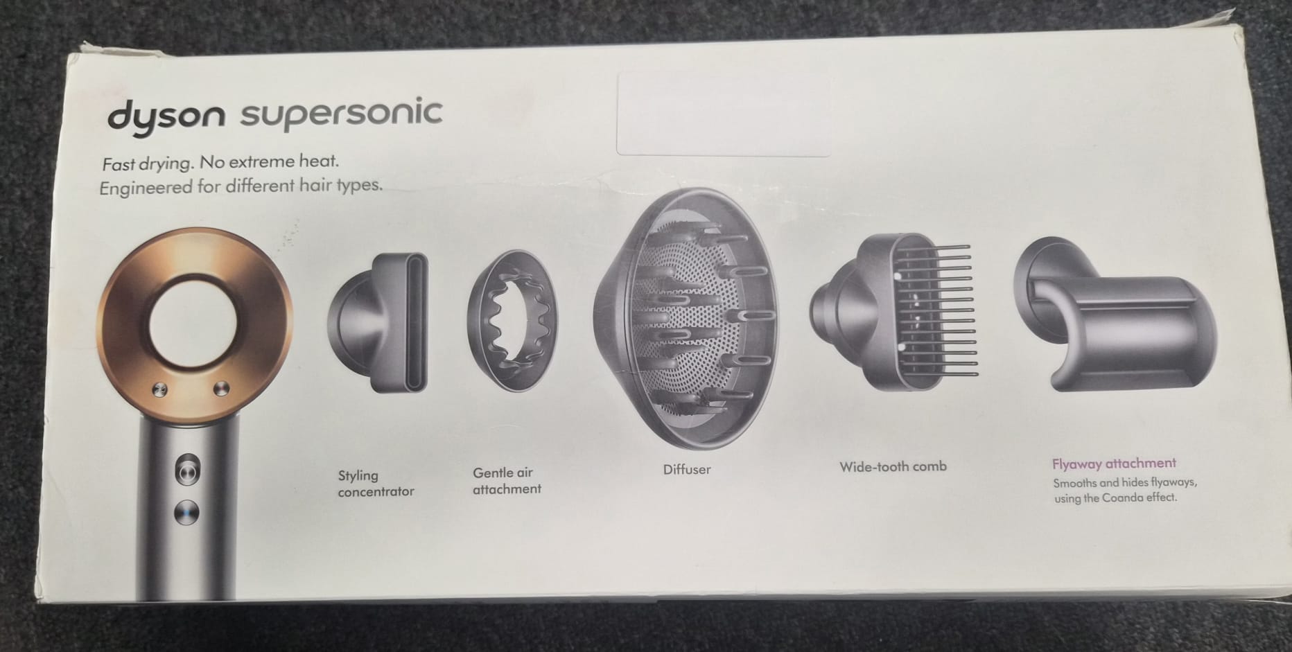 Dyson Supersonic hair dryer - Nickel/Copper- Excellent Condition DYSON