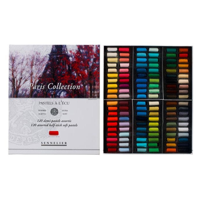 Sennelier Extra Soft Half Stick Pastels Paris Collection Set of 120 Mr Bargain