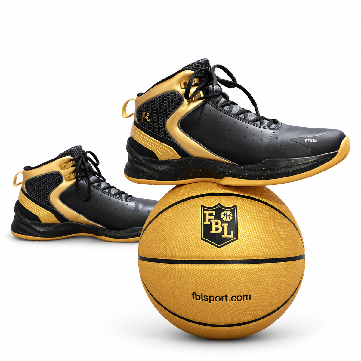 FBL Edge Basketball Shoes - Black - Size 12 FBL