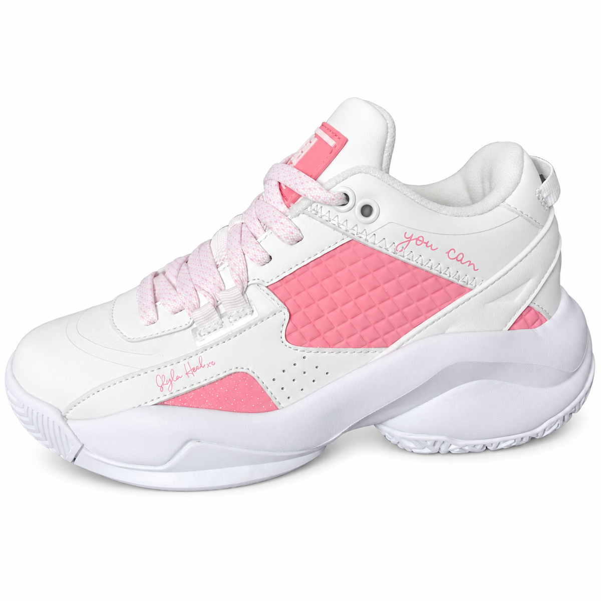 FBL Survivor Basketball Shoes - White/Pink - Women's - Size 8 FBL