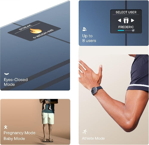 WITHINGS Body Comp - Scale for Weight and Complete Analysis, Wi-Fi & Bluetooth With Colour Screen, Digital Scale With Accurate Visceral Fat, Heart Health - Compatible With Apple Health - Excellent - Refurbished