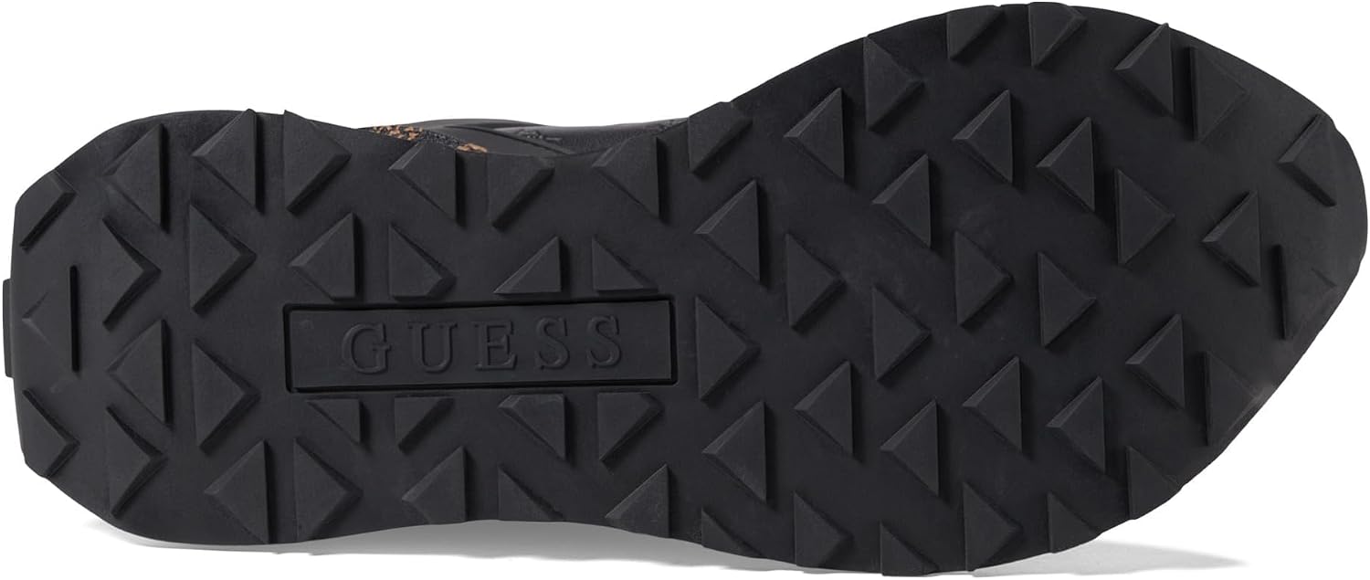 Guess Women's Luchia Sneaker, Black Multi, 10 US GUESS
