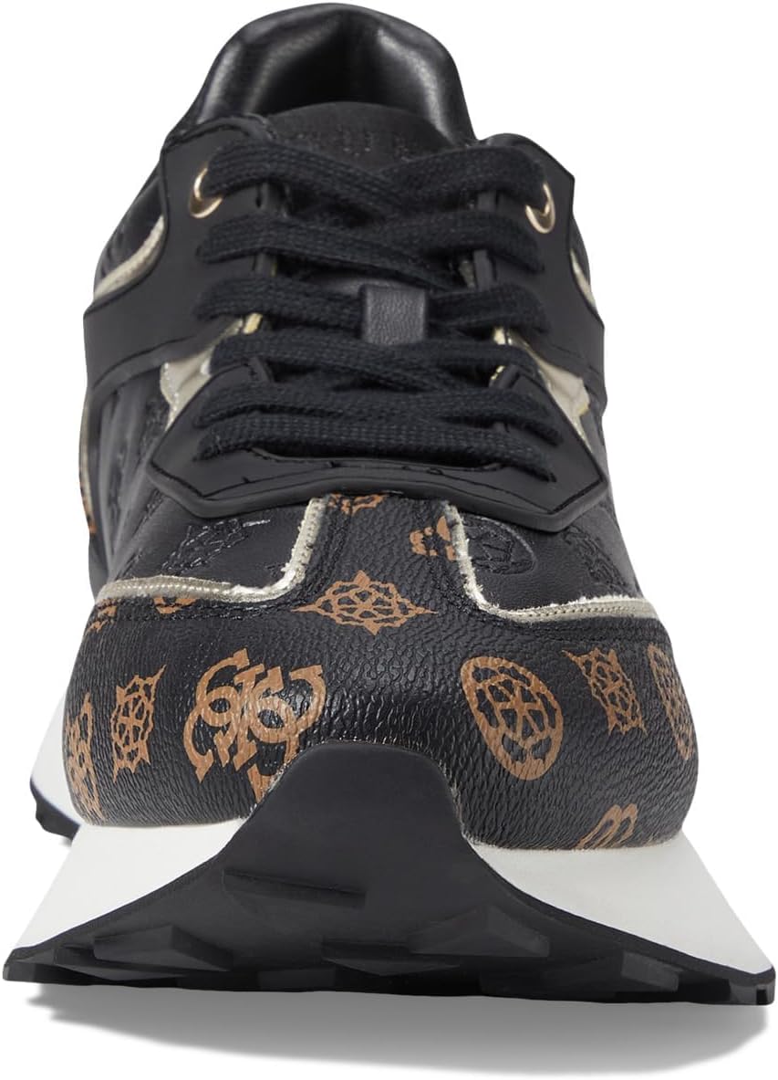 Guess Women's Luchia Sneaker, Black Multi, 10 US GUESS