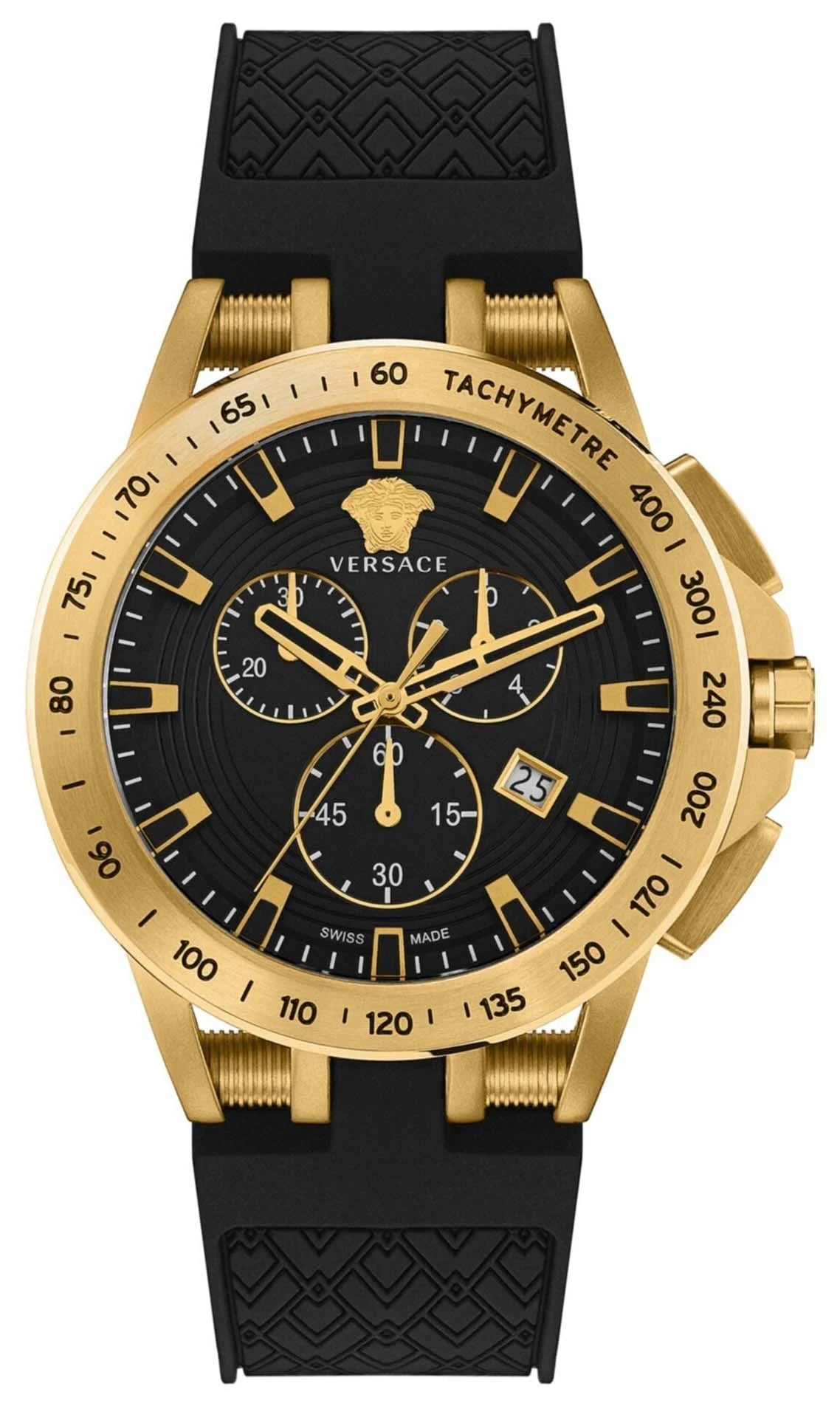 Versace Sport Tech VE3E00321 Men's Swiss Chronograph Watch 45mm – As New VERSACE