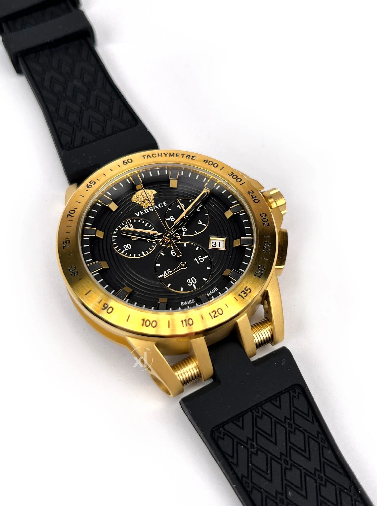 Versace Sport Tech VE3E00321 Men's Swiss Chronograph Watch 45mm – As New VERSACE