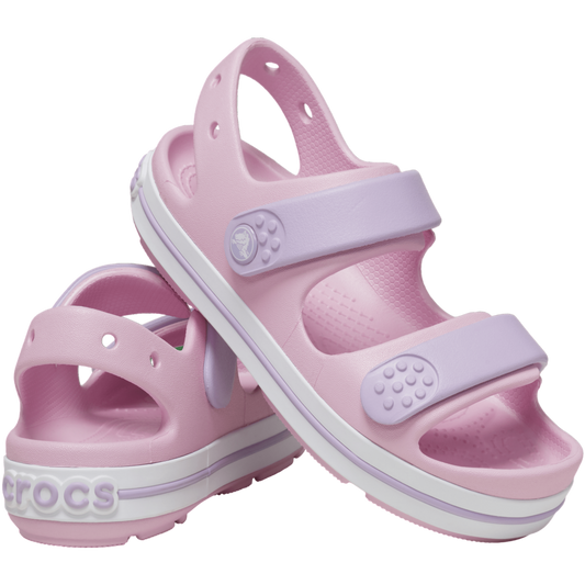 Crocs Girl Crocband Cruiser Sandal, Ballerina/Lavender - J6 / EU 38 CROCS