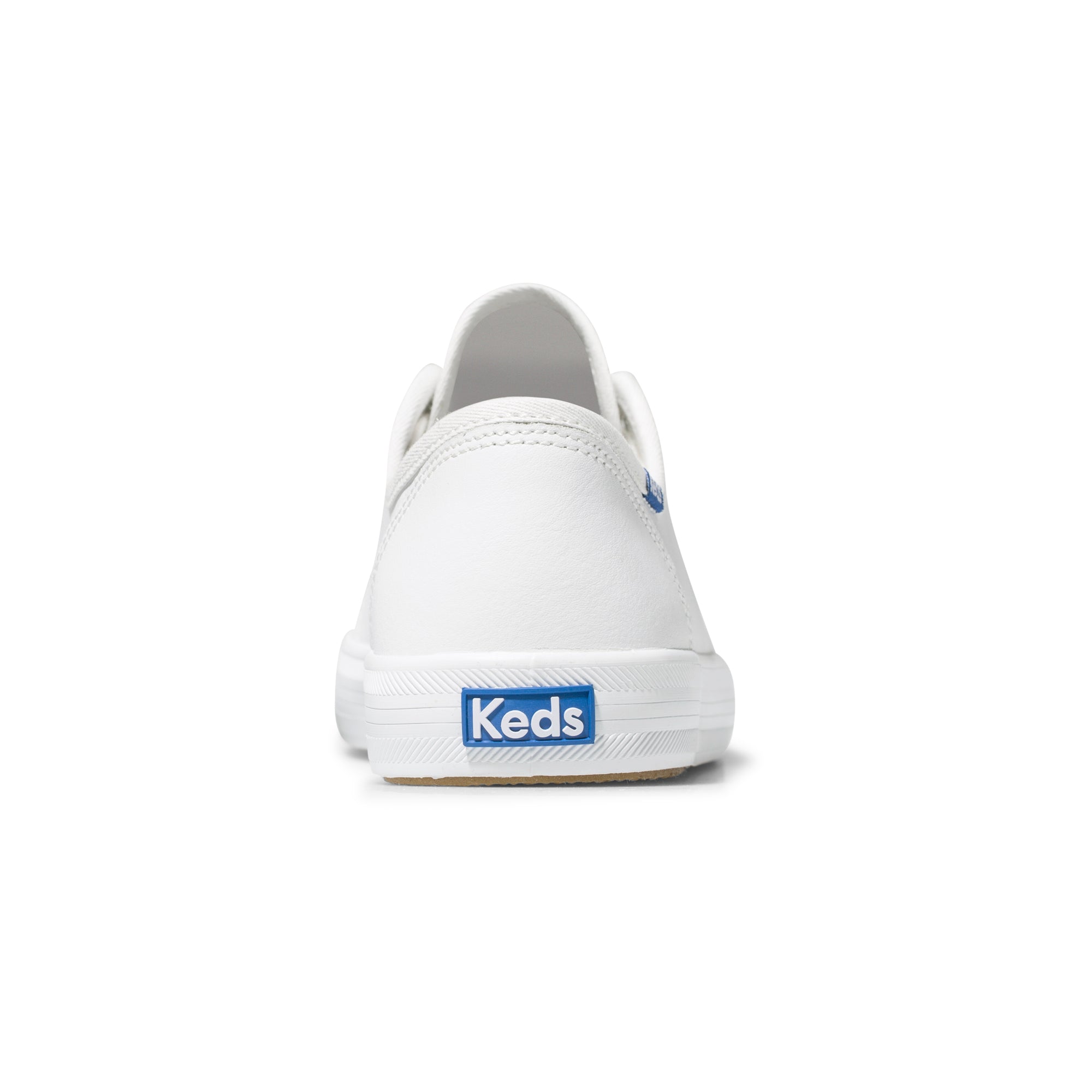 Keds Kickstart Leather Sneaker, White/Blue, US 8.5, EU 39.5 Keds