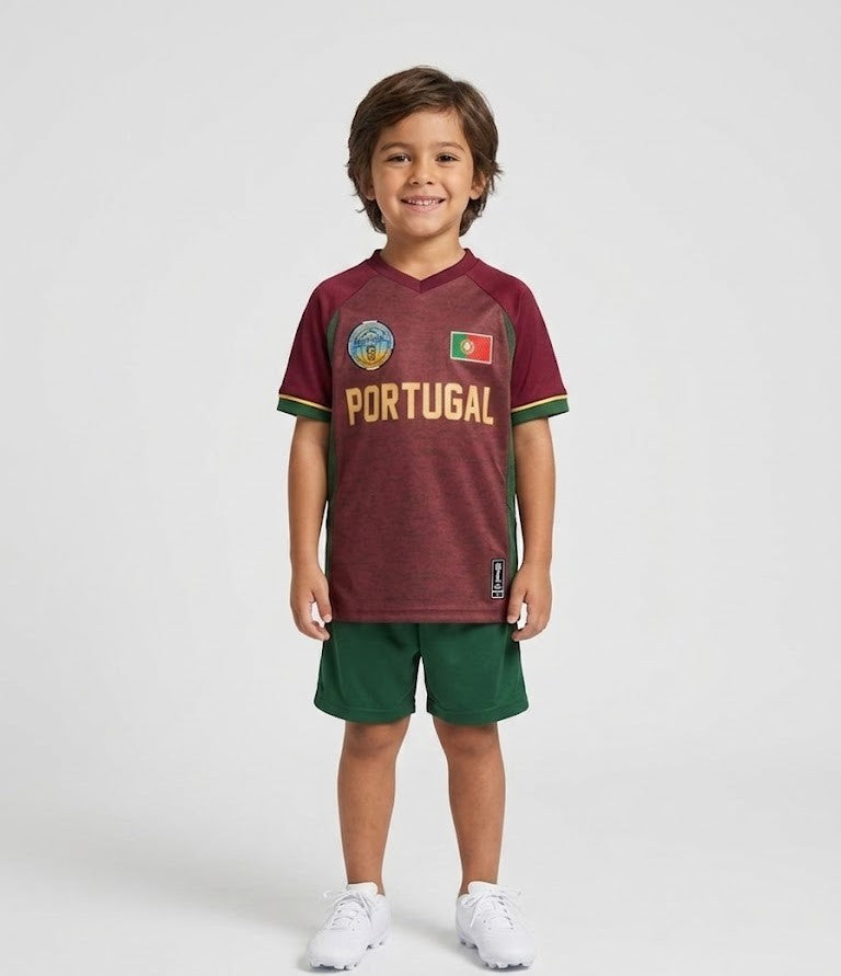 Kids Soccer Jersey Portugal T-Shirt JERSEY