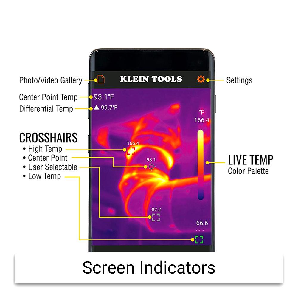 Klein TI220 Thermal Imager for Android USB-C & Micro-USB – As New KLEIN TOOLS