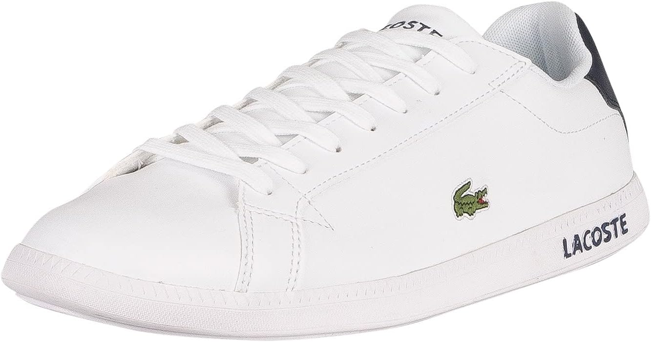 Lacoste Men's Graduate BL21 Sneaker, White/Navy, EU 42 Lacoste