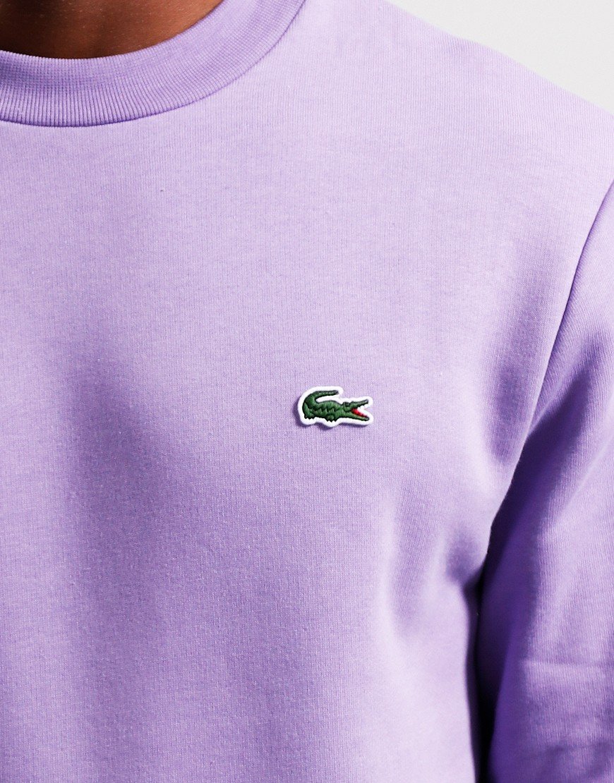 Lacoste Men's Essential Nb Crew Neck Sweat, Purple, X-Large Lacoste