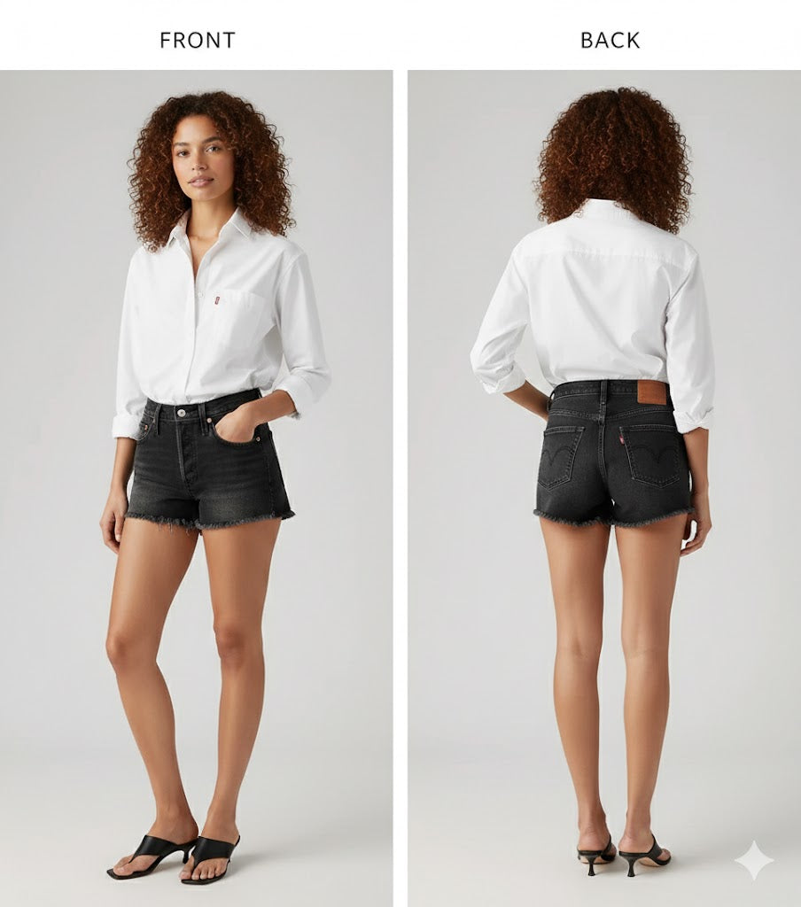 Levi's Women's Original High-Rise Jean Shorts Mr Bargain