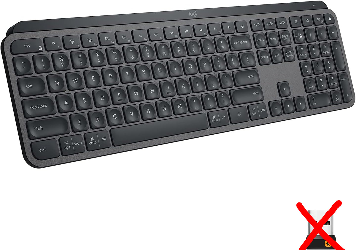 Logitech MX Keys Y-R0073 Wireless Illuminated Keyboard - Good - Refurbished Logitech