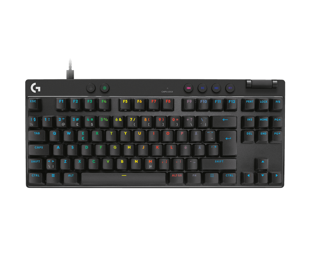 Logitech G PRO X TKL RAPID Wired Gaming Keyboard Black - As New - Refurbished Logitech