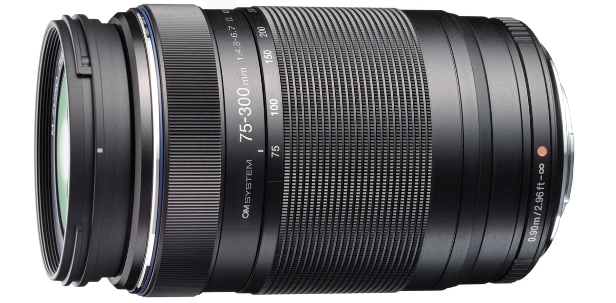 OM SYSTEM M.Zuiko Digital ED 75-300mm F4.8-6.7 II Micro Four Thirds Lens - Black OM System