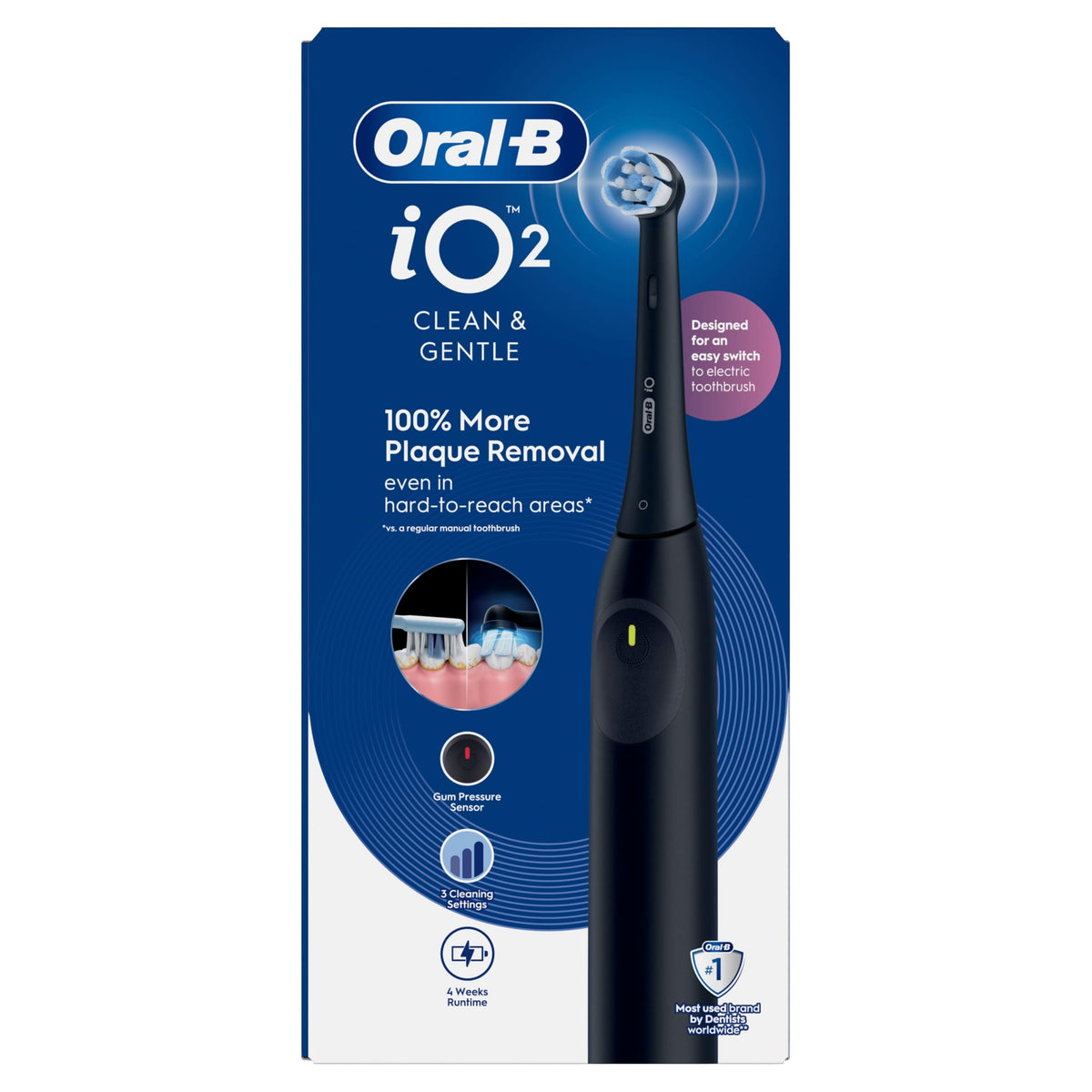 Oral-B iO Series 2 Clean & Gentle Electric Toothbrush Black Oral-B