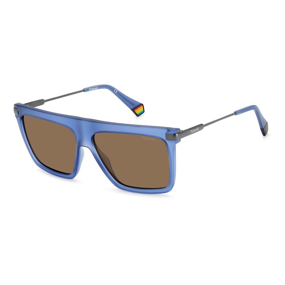 Polaroid PLD 6179/S FLL/SP Polarised Sunglasses Matte Blue/Bronze – 140-58-13 Mr Bargain
