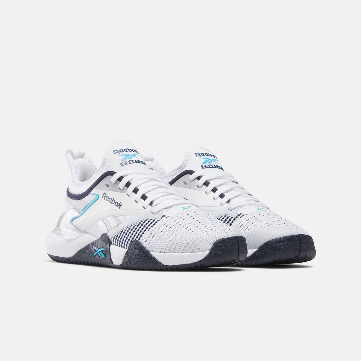 Reebok Nano Court Women's Training Shoes, White/Navy, EU 38 Reebok