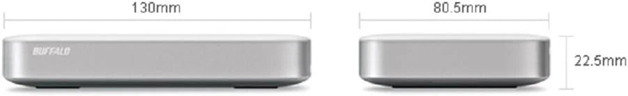 Buffalo MiniStation Thunderbolt USB 3.0 2TB Portable External Hard Drive HD-PA2.0TU3 – As New BUFFALO