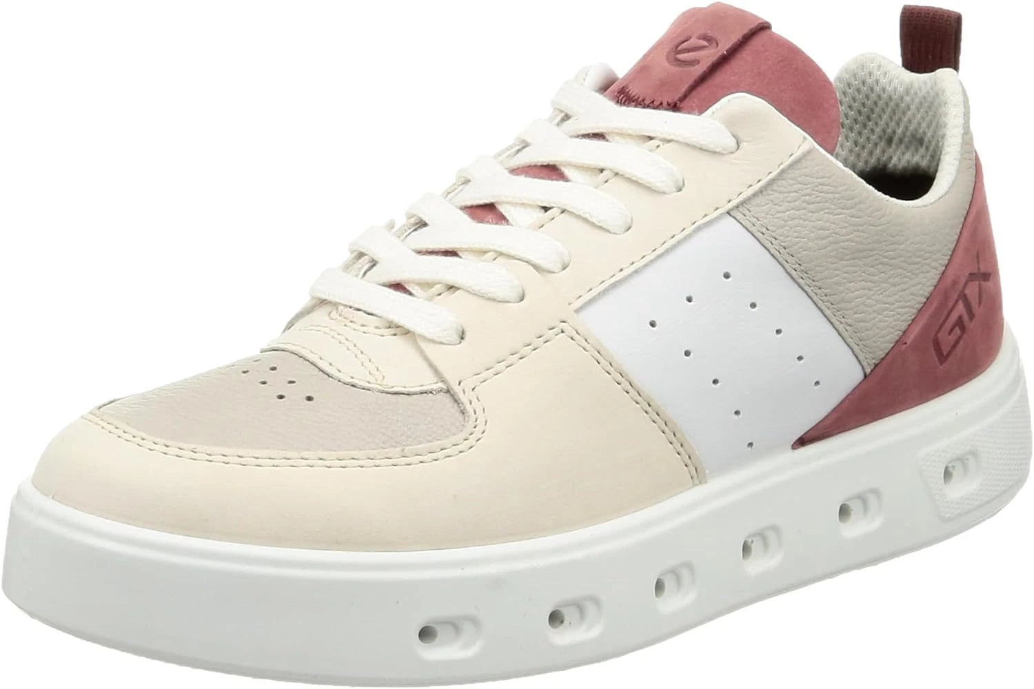ECCO Women's Street 720 Apron Stitch Sneaker, Multicolor Limestone/Petal Trim, EU 40/US 9-9.5 ECCO