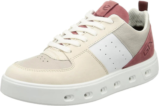 ECCO Women's Street 720 Apron Stitch Sneaker, Multicolor Limestone/Petal Trim, EU 40/US 9-9.5 ECCO