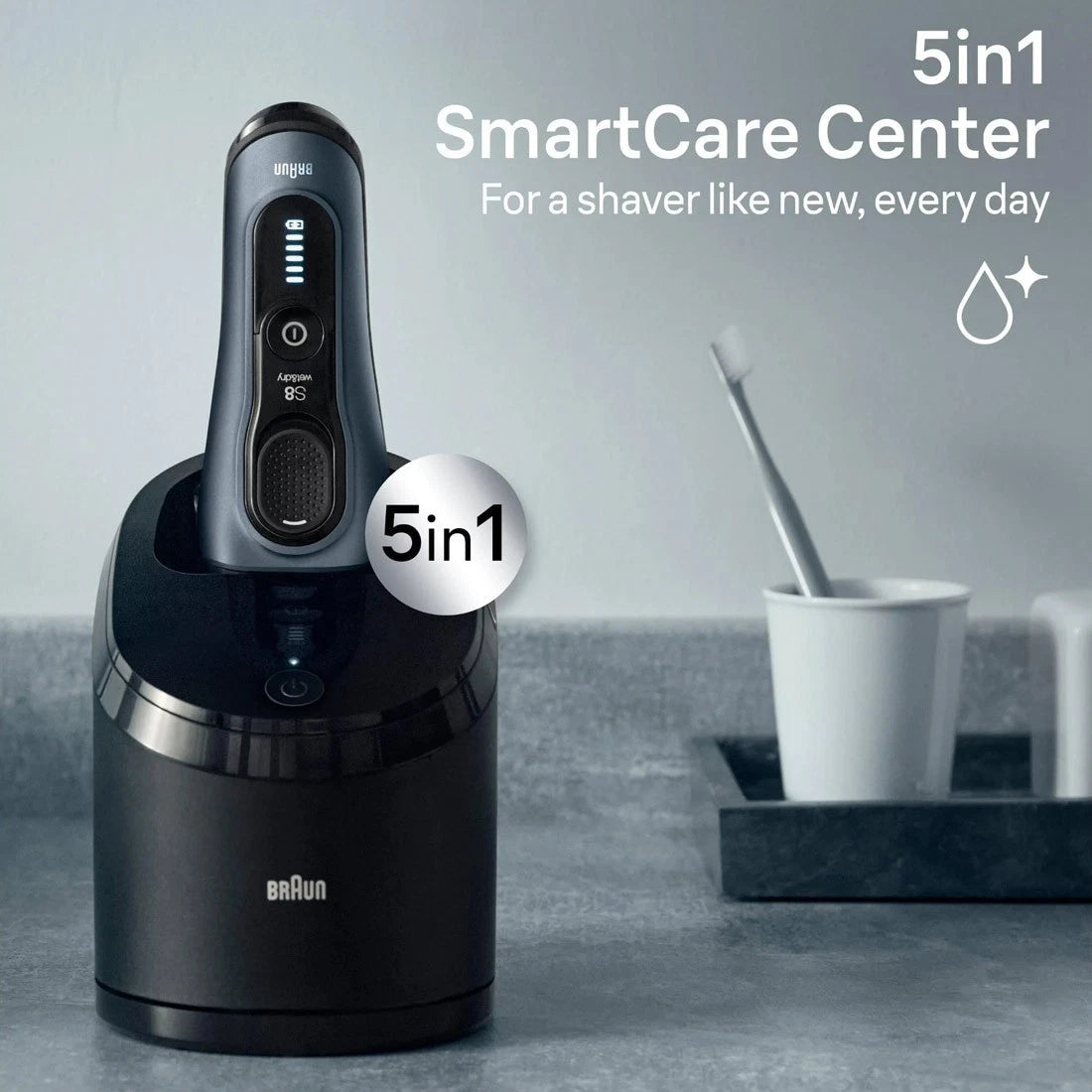 Braun Series 8 Shaver for Men 5-in-1 SmartCare 8563cc - As New - Refurbished BRAUN