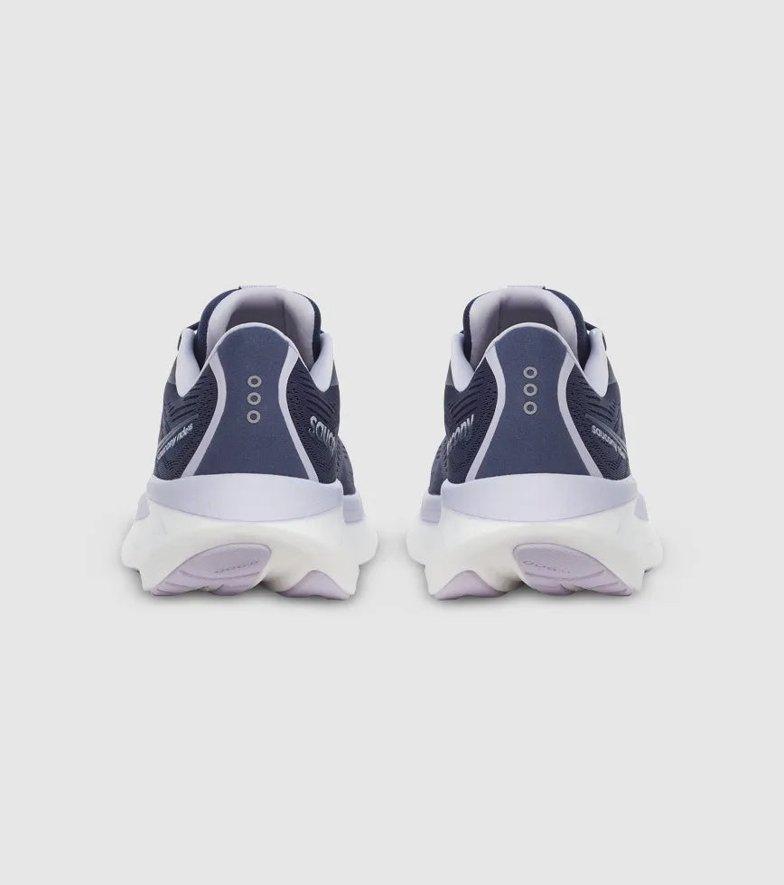 Saucony Women's Ride 18 Sneaker, Navy/Aster, US 7/ EU 38 Saucony