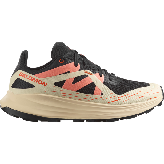 Salomon Ultra Flow W Women's Trail Running and Hiking Shoe, Black/Tender Peach/Fusion Coral, EU 42 Salomon