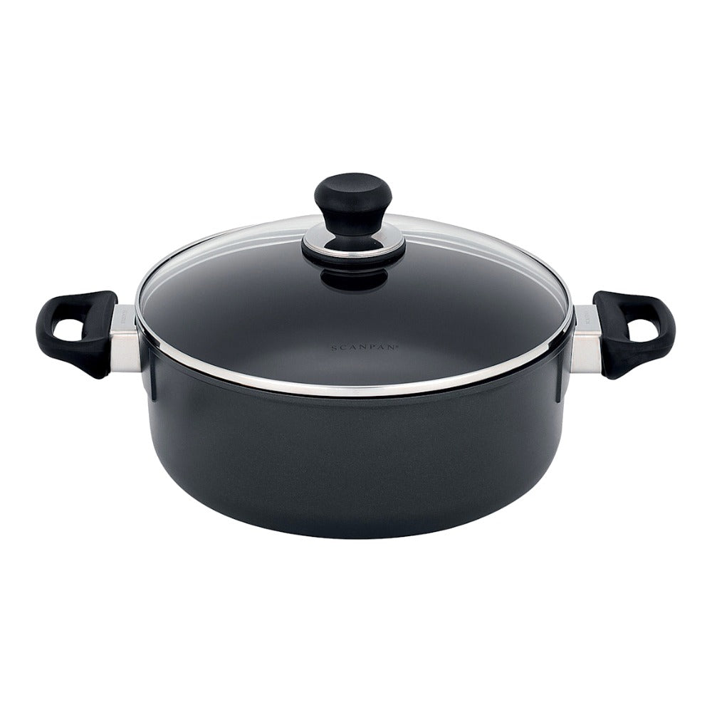 Scanpan Classic Low Casserole 28cm 5L with Glass Lid Scanpan