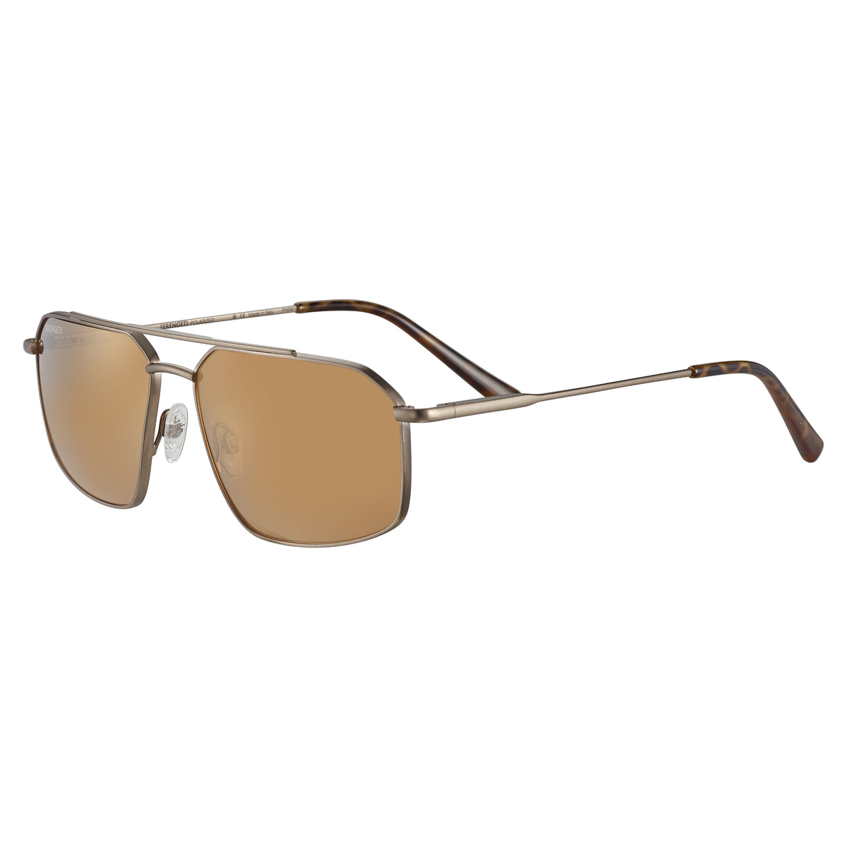 Serengeti Wayne SS546004 Polarised Photochromic Sunglasses - Brushed Bronze/Drivers Gold - 57-15-145 Serengeti