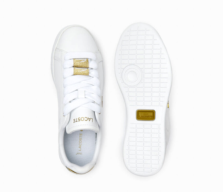 Lacoste Women's Carnaby Pro 123 5 SFA Sneaker, White/Gold - EU 35.5 Lacoste