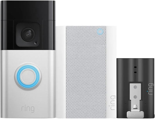 Ring Video Doorbell & Chime + Spotlight Cam Wired + 2x Stick Up Cam Battery – Excellent Condition RING
