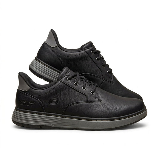 Skechers Men's Swift Fit Hands Free Relaxed Fit Memory Foam Casual Shoes - Black Skechers