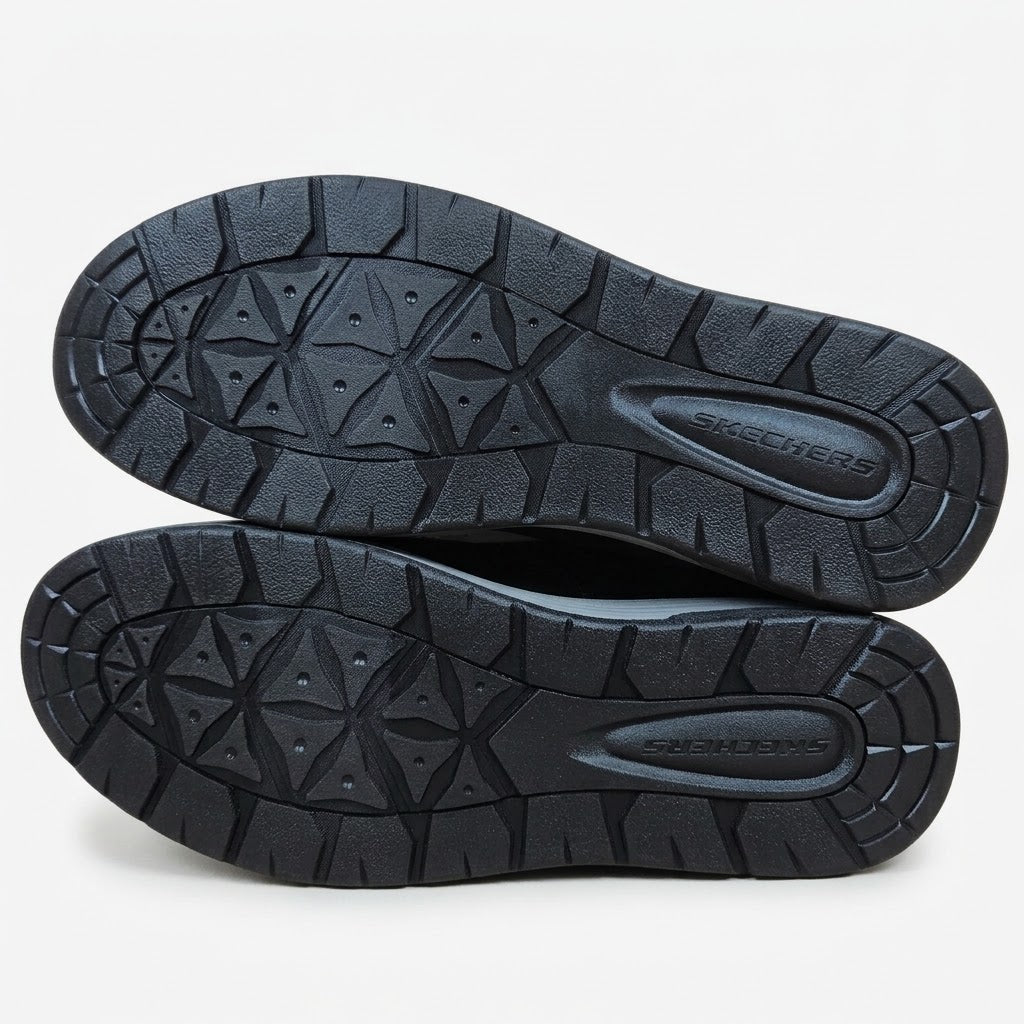 Skechers Men's Swift Fit Hands Free Relaxed Fit Memory Foam Casual Shoes - Black Skechers