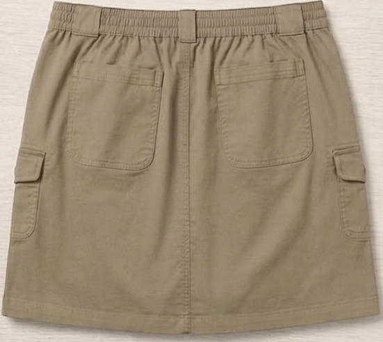 Briggs Ladies Skort Mid Rise with Cargo Pockets Built Skirt BRIGGS