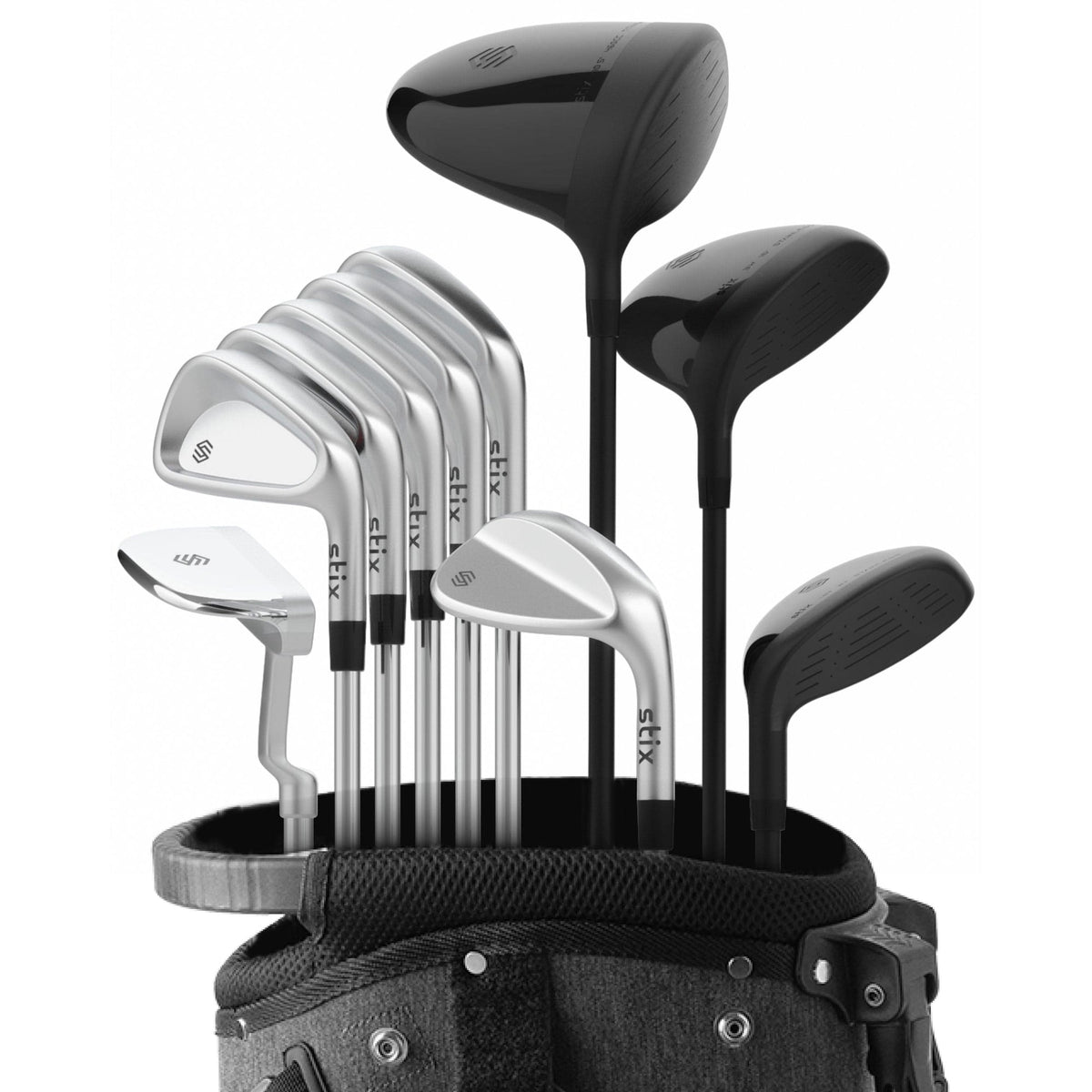 Stix 10 Piece Right Hand Golf Club Set - Excellent - Refurbished STIX GOLF