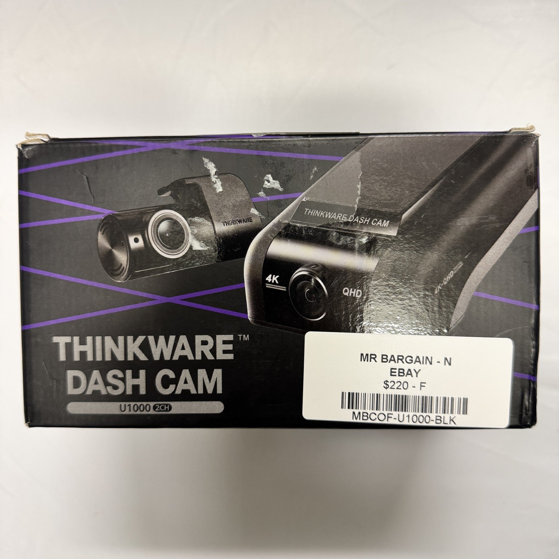 *FAULTY* Thinkware Model U1000 32 GB Front and Rear Dash Camera - *F-GRADE* THINKWARE