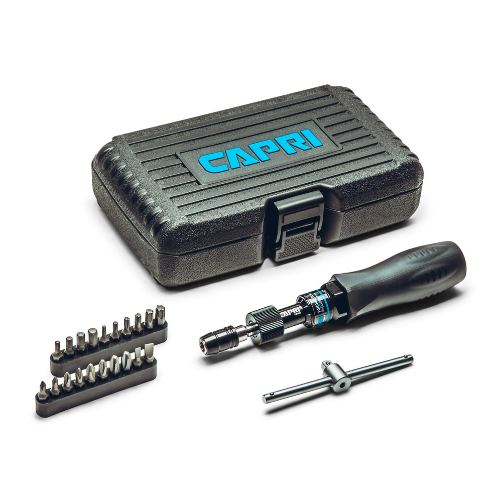 Capri Tools 21075 Certified Torque Limiting Screwdriver Set 10-50 in-lb 1/4" Drive Capri Tools