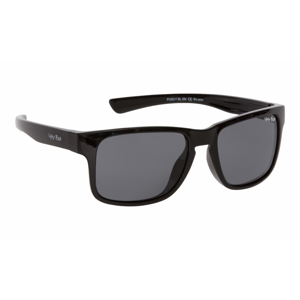 Ugly Fish PU5311 Unbreakable Polarised Sunglasses - Black/Smoke - 56mm UGLY FISH