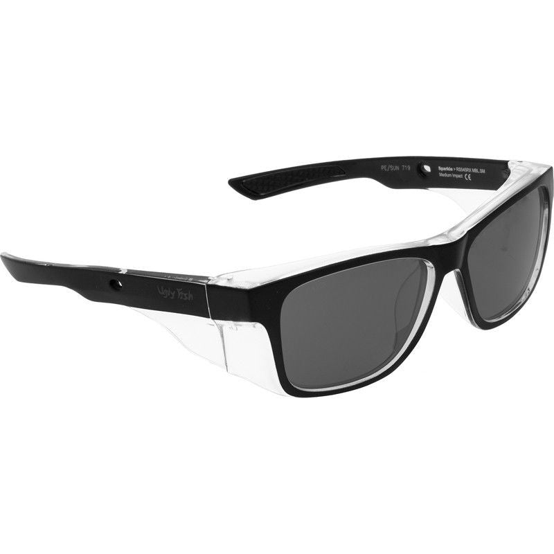 Ugly Fish Sparkie RSP545X Polarised Safety Sunglasses - Matte Black/Smoke UGLY FISH
