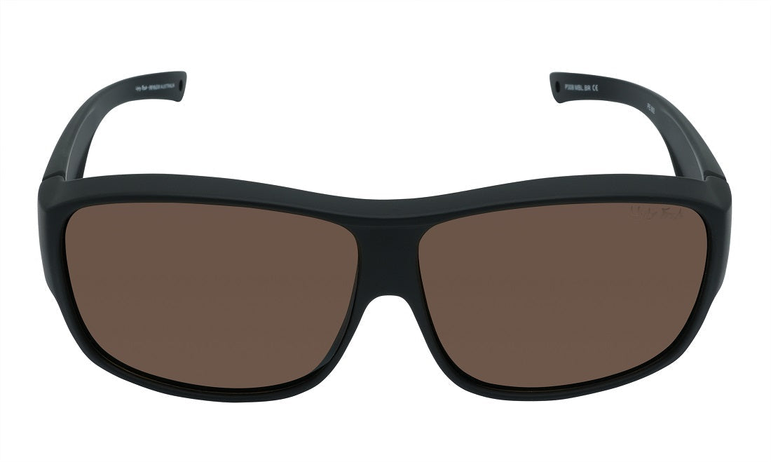 Ugly Fish P308 Polarised Fit Over Sunglasses Matt Black/Brown – 138-65-17 UGLY FISH