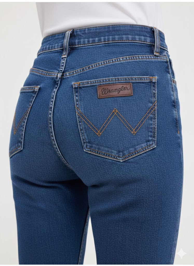 Wrangler Classics Women’s Mid Rise Straight Jeans Mr Bargain